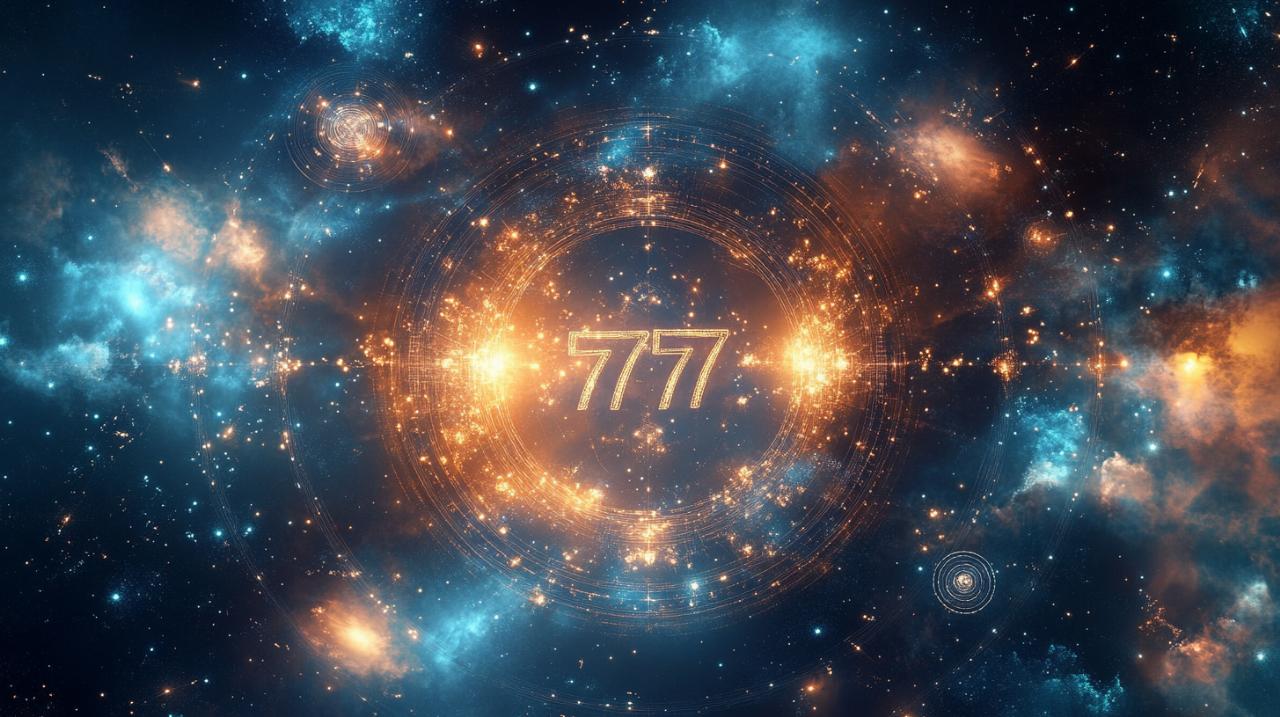 El simbolismo del número 7777 como portal hacia dimensiones superiores